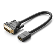 UGREEN Adapter DVI do HDMI 15cm czarny - 1272281 - zdjęcie 1